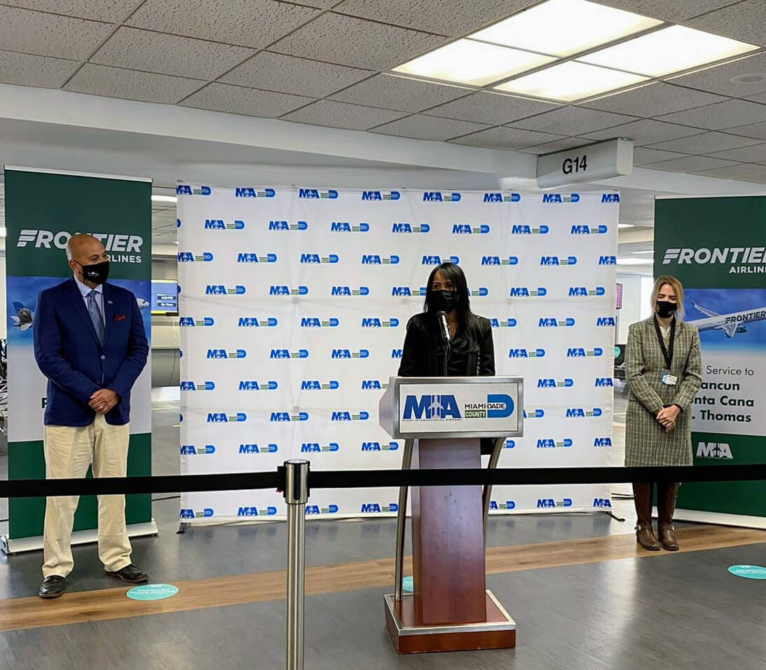 Frontier Airlines inició ruta Miami-Punta Cana-Punta Cana